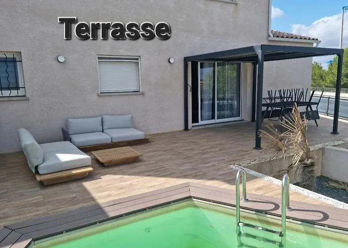 Maison 8 Couchages Clim, Plage A Pied, Petite Piscine